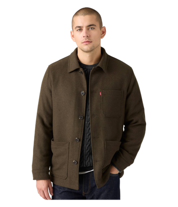 Levis Wool Blend Chore Jacket, In stock, L