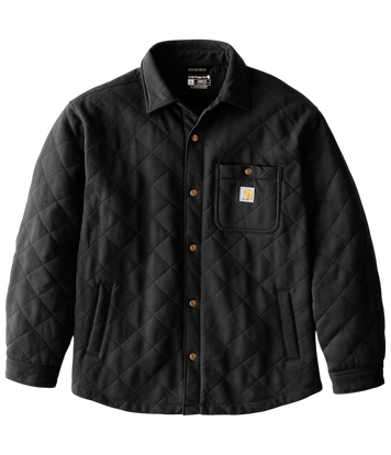 Куртка Carhartt Loose Heawyveight Quilted Snaped Shirt 107270-BLK фото