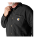Куртка Carhartt Loose Heawyveight Quilted Snaped Shirt 107270-BLK фото 3