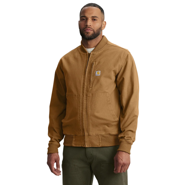 Бомбер Carhartt Relaxed Fit Duck Bomber 106781-brn фото