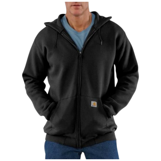 Худі Carhartt Loose Fit Midweight Full-Zip Fleece Hoodie K122-BLK фото